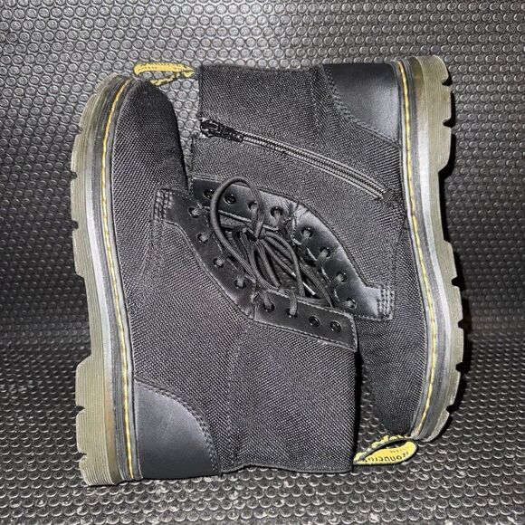 Dr. Martens Combs Y Black Zip Lace Up Comfort Combat Boots Women’s Size 6 - Picture 4 of 8
